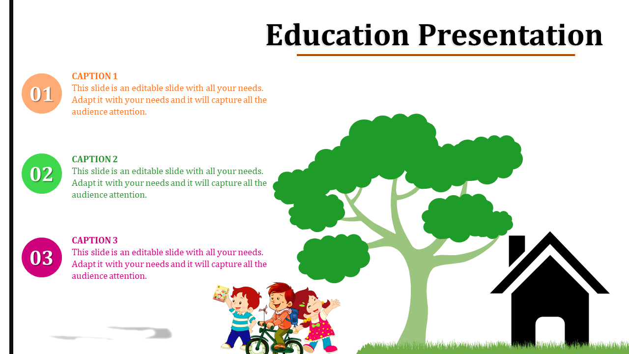 Free - 3 Noded Presentation On Education PPT and Google Slides
